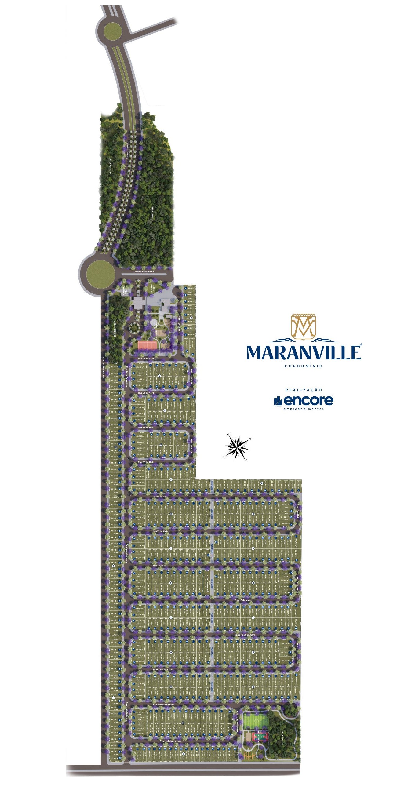 Implantação Maranville — masterplan